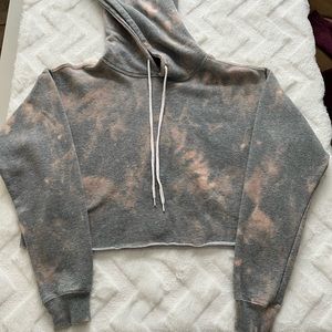 Reverse tie dye crop top